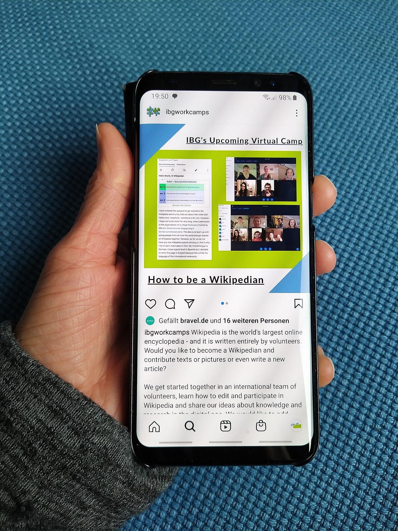 Une application sur smartphone