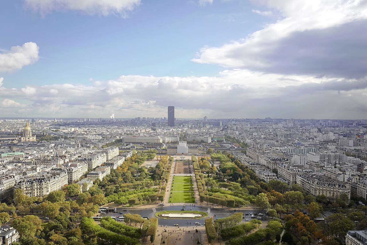 Vue aérienne de Paris