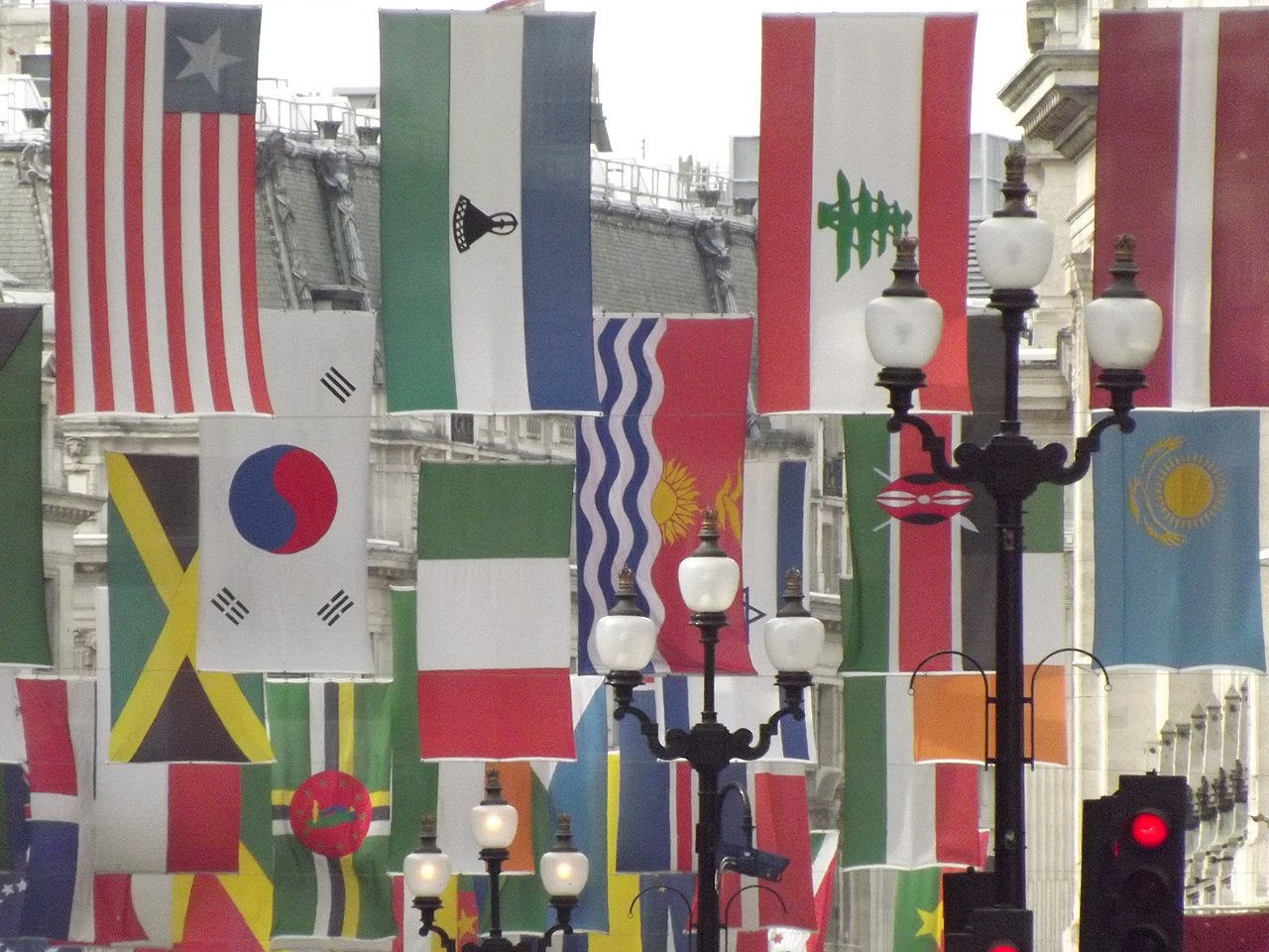 Une collection de drapeaux du monde