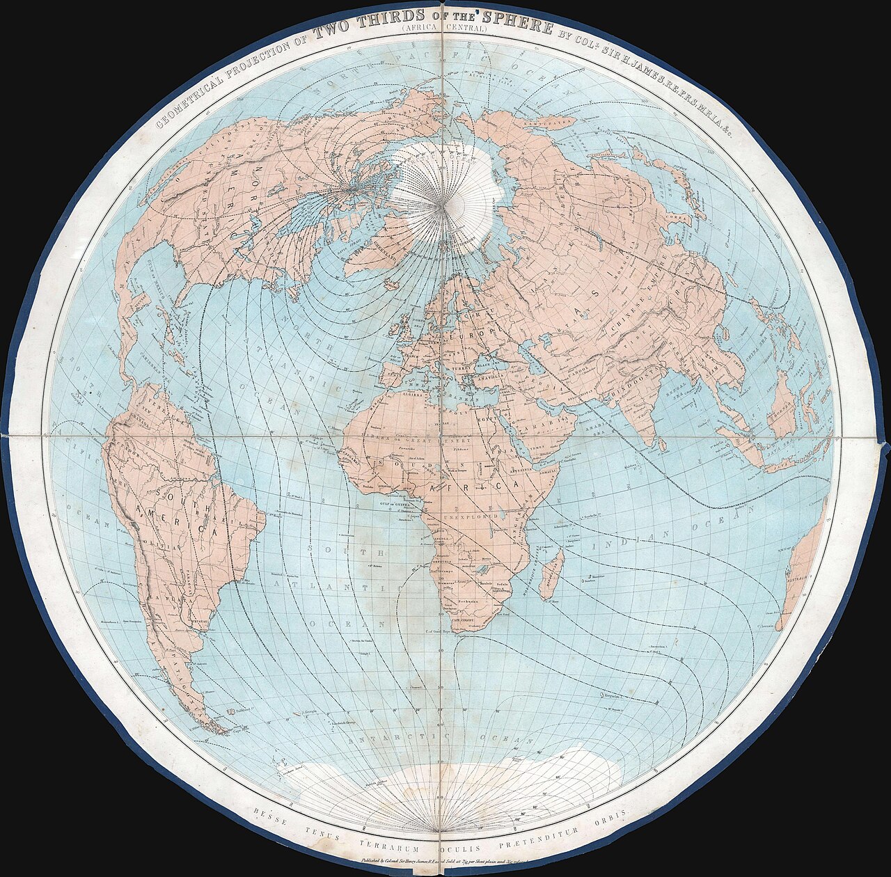 Un globe terrestre ancien