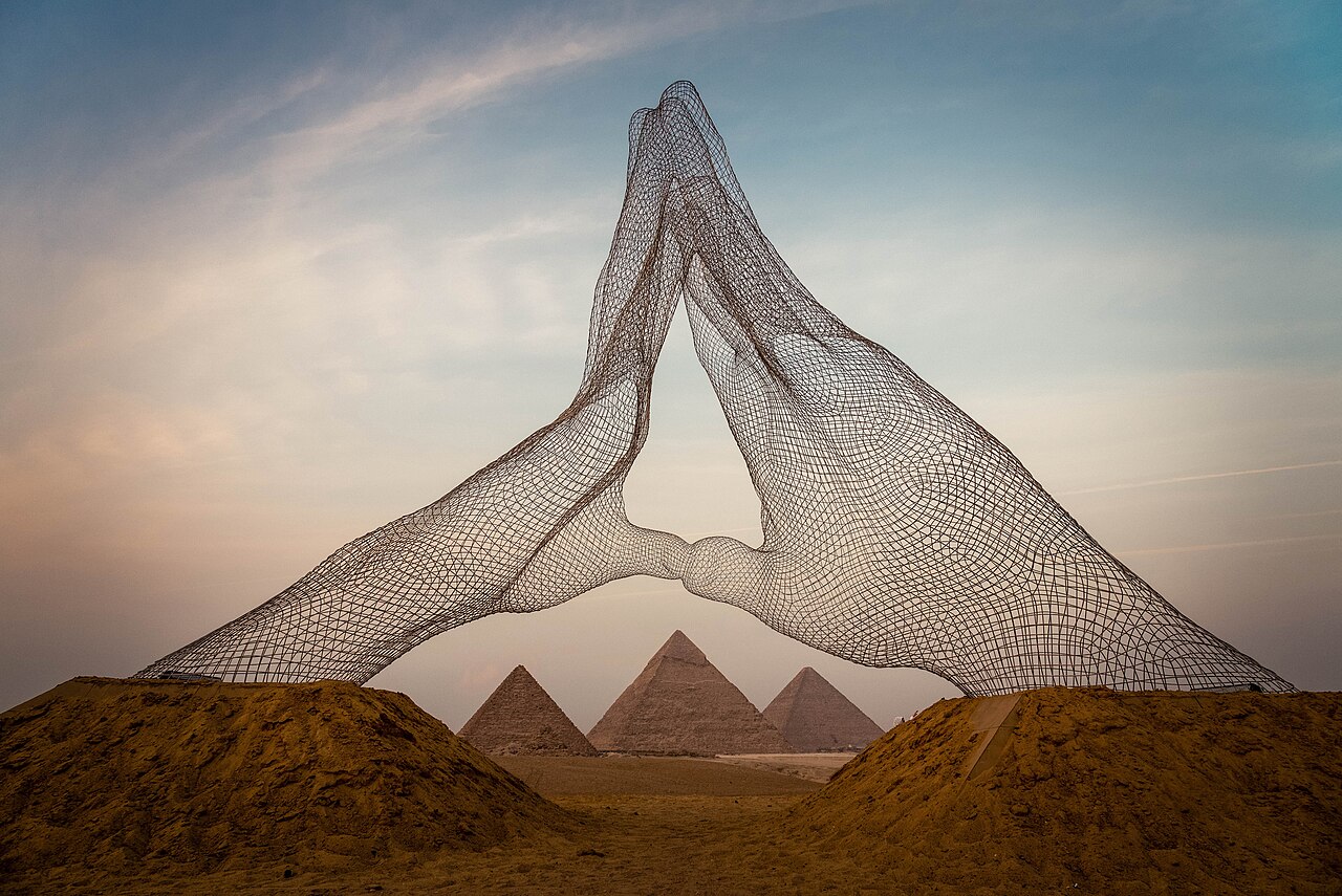Les pyramides de Gizeh en Égypte