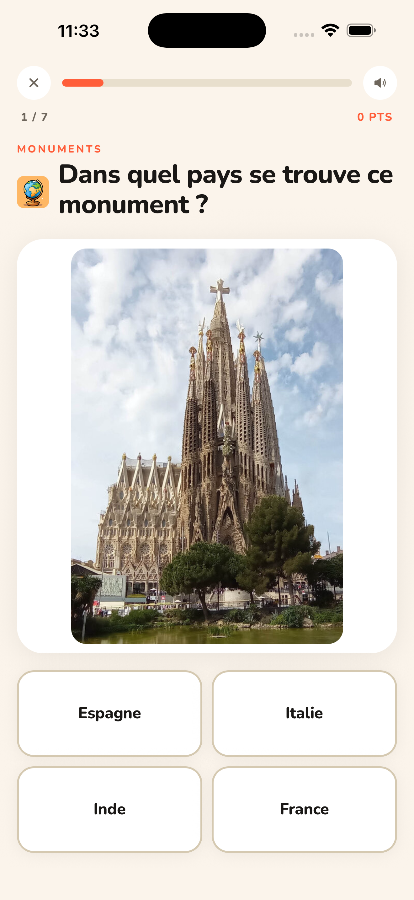 Quiz Monuments SAPIRO